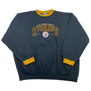 Vintage Lee Sport Pittsburgh Steelers Men's Crewneck Sweatshirt Size XXL 90s